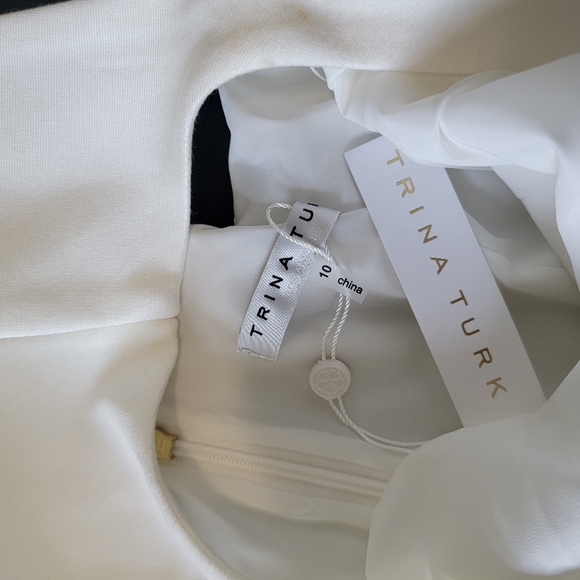 🎄SALE🎄NWT Trina Turk black & white halter jumpsuit - Picture 6 of 7